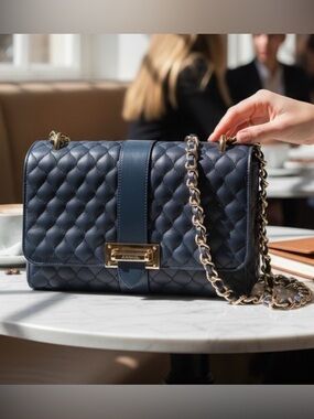 Aspinal of London Large Lottie Quilted Leather Shoulder Bag